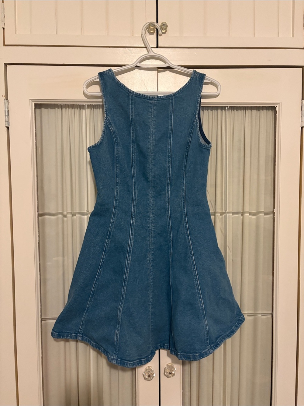 Dynamite Blue Sleeveless Denim Mini Dress